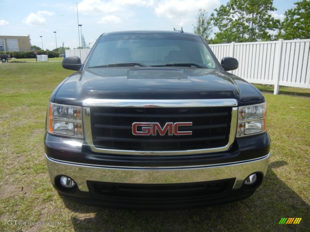 2008 Sierra 1500 SLE Crew Cab 4x4 - Onyx Black / Dark Titanium photo #2