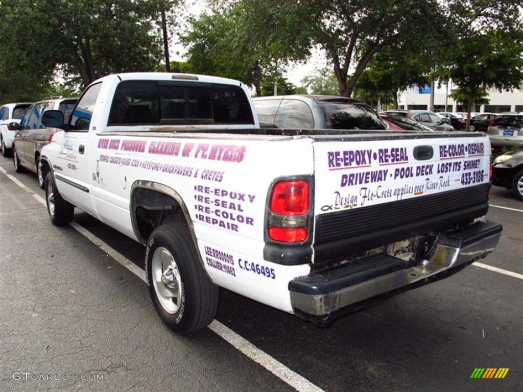 2001 Ram 1500 SLT Regular Cab - Bright White / Agate photo #3