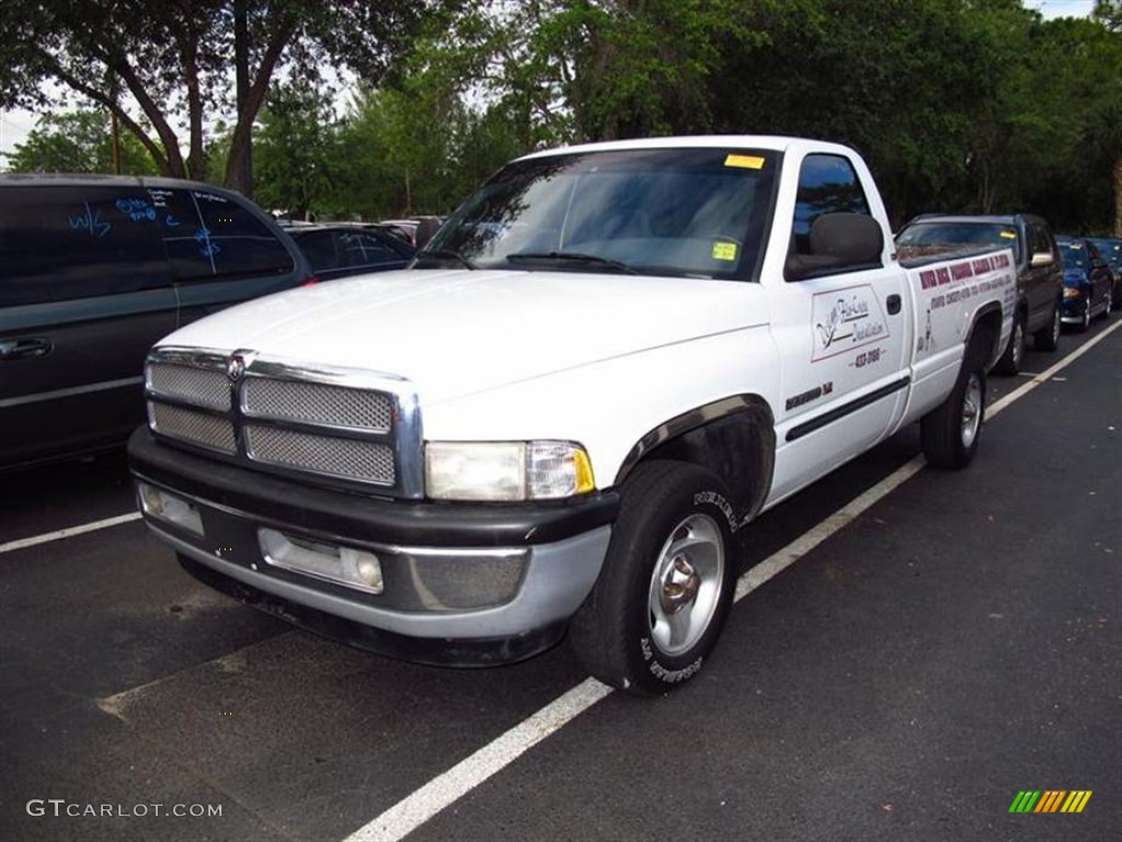 2001 Ram 1500 SLT Regular Cab - Bright White / Agate photo #4