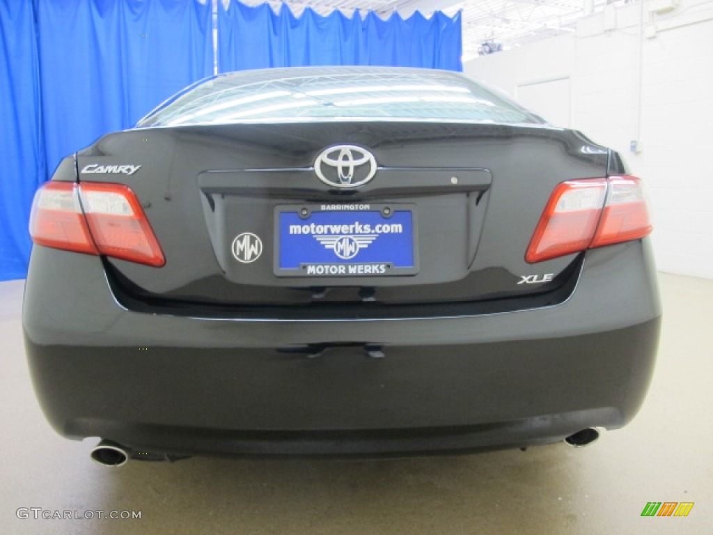 2007 Camry XLE V6 - Black / Bisque photo #8