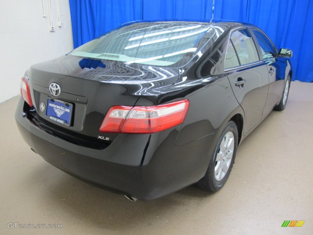 2007 Camry XLE V6 - Black / Bisque photo #9