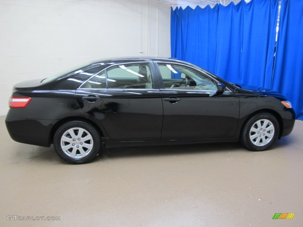 2007 Camry XLE V6 - Black / Bisque photo #10