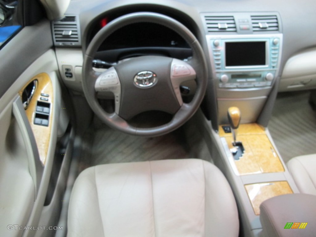 2007 Camry XLE V6 - Black / Bisque photo #25