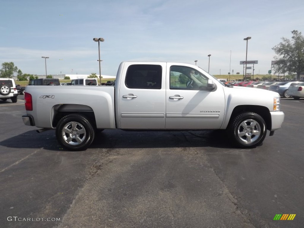 2011 Silverado 1500 LTZ Crew Cab 4x4 - Sheer Silver Metallic / Light Titanium/Dark Titanium photo #4