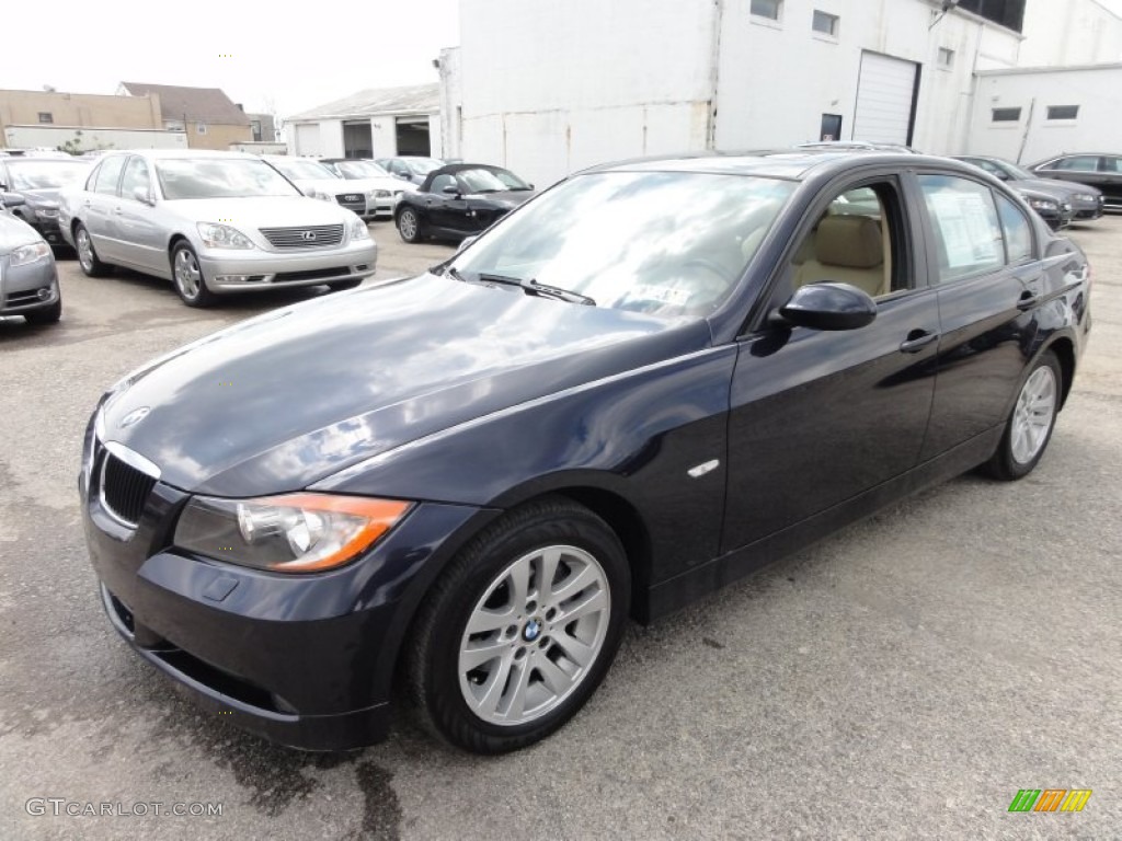 2006 3 Series 325xi Sedan - Monaco Blue Metallic / Beige photo #2