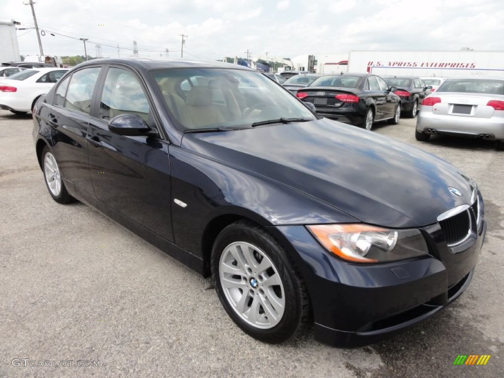2006 3 Series 325xi Sedan - Monaco Blue Metallic / Beige photo #5