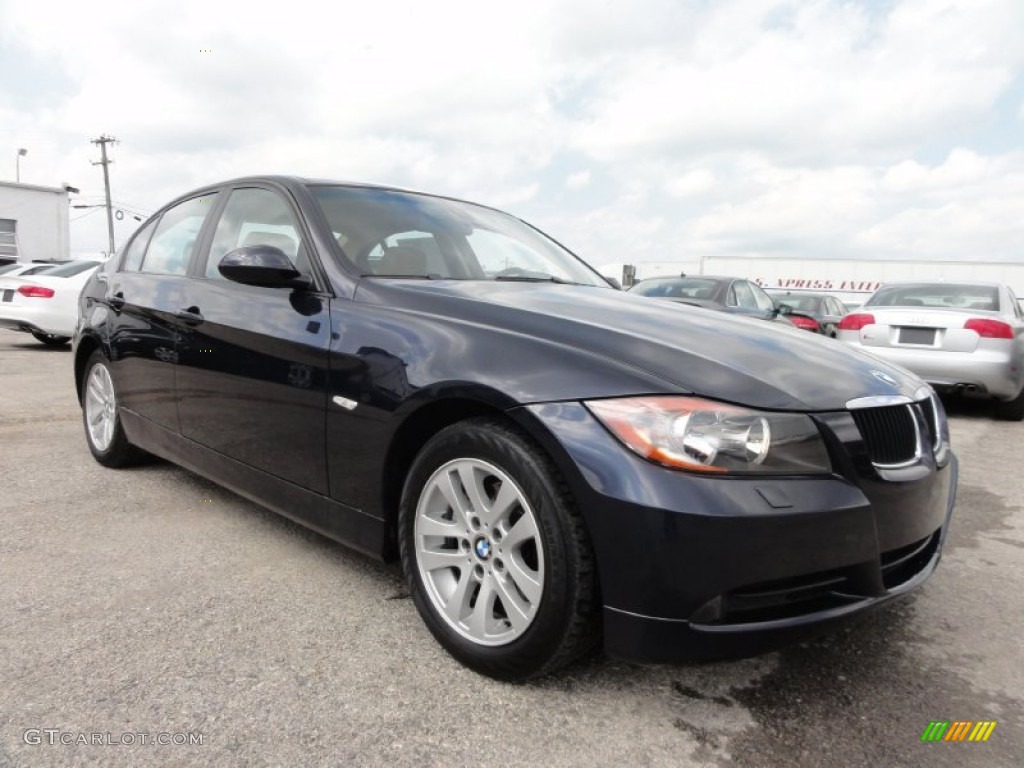2006 3 Series 325xi Sedan - Monaco Blue Metallic / Beige photo #6