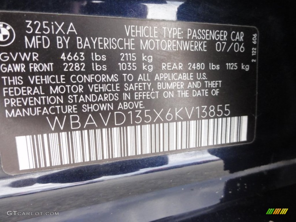 2006 3 Series 325xi Sedan - Monaco Blue Metallic / Beige photo #52