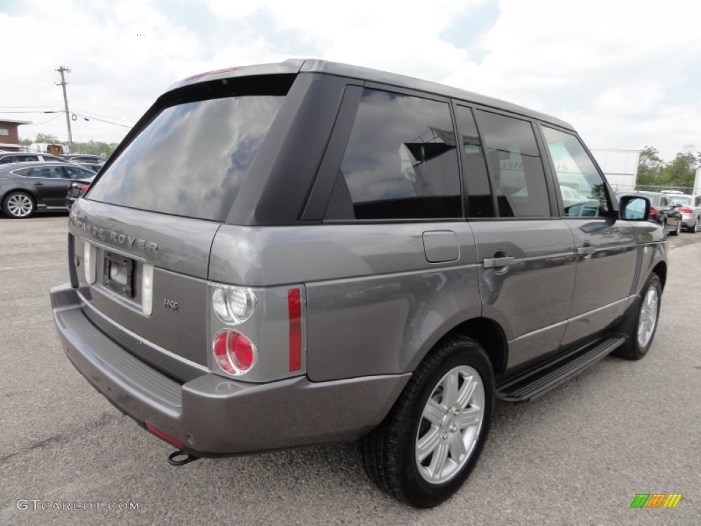 2008 Range Rover V8 HSE - Stornoway Grey Metallic / Jet Black photo #9