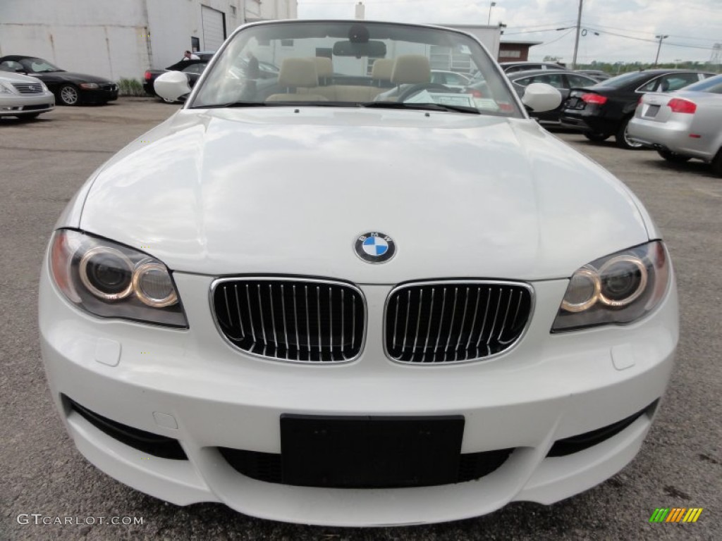 2009 1 Series 135i Convertible - Alpine White / Savanna Beige/Black Boston Leather photo #4