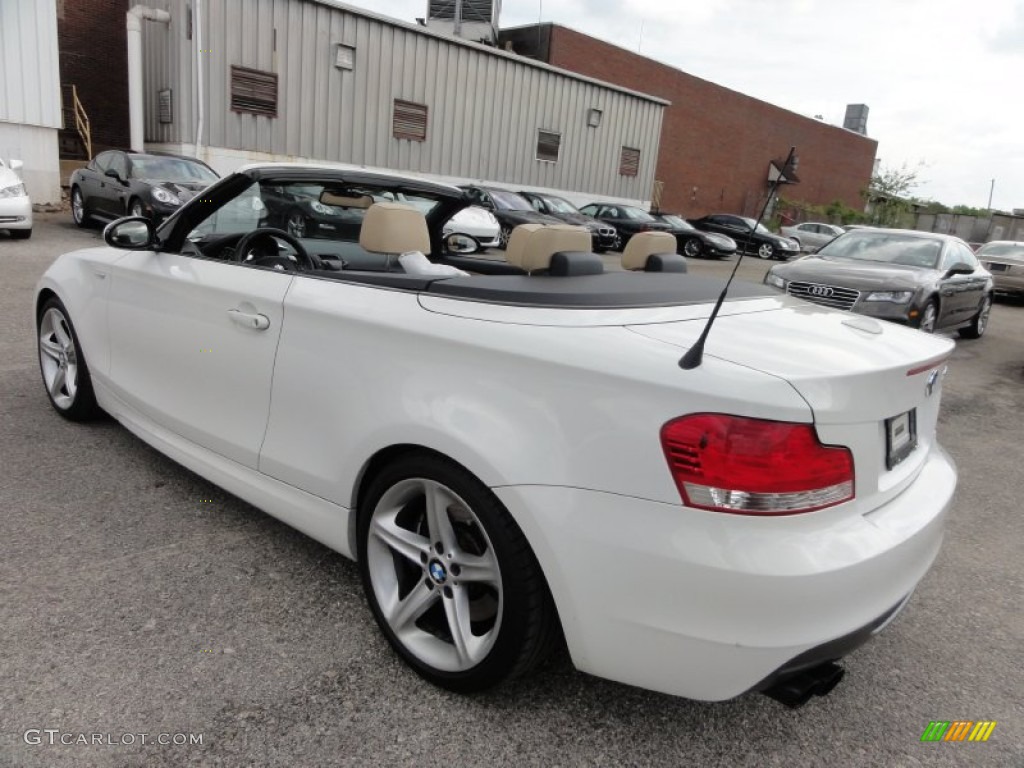 2009 1 Series 135i Convertible - Alpine White / Savanna Beige/Black Boston Leather photo #11