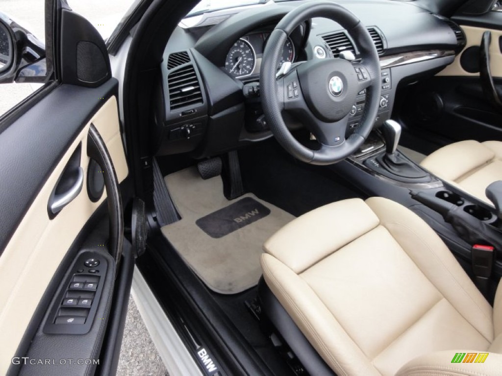 2009 1 Series 135i Convertible - Alpine White / Savanna Beige/Black Boston Leather photo #14