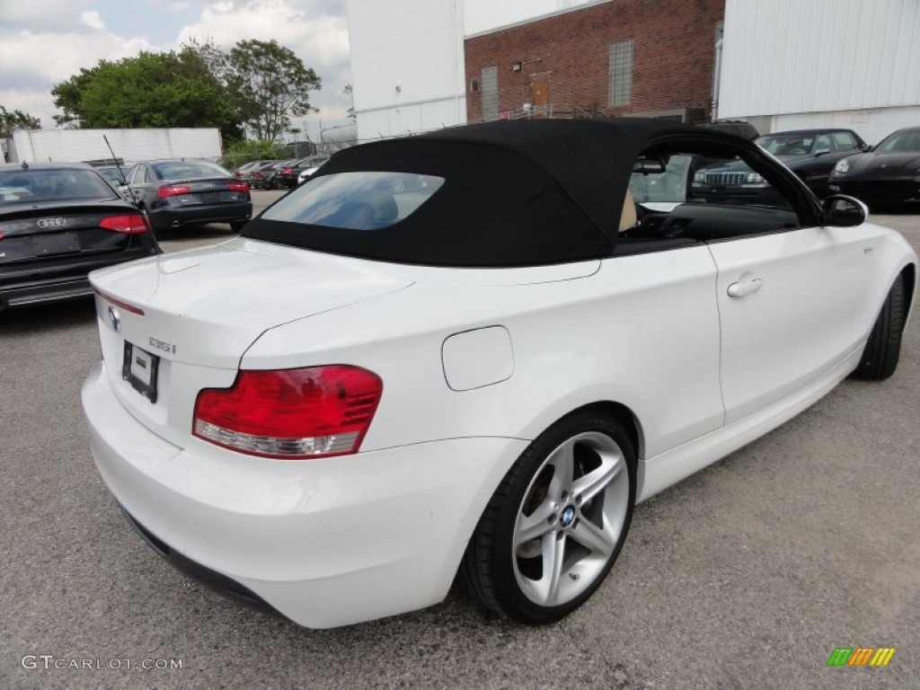 2009 1 Series 135i Convertible - Alpine White / Savanna Beige/Black Boston Leather photo #49