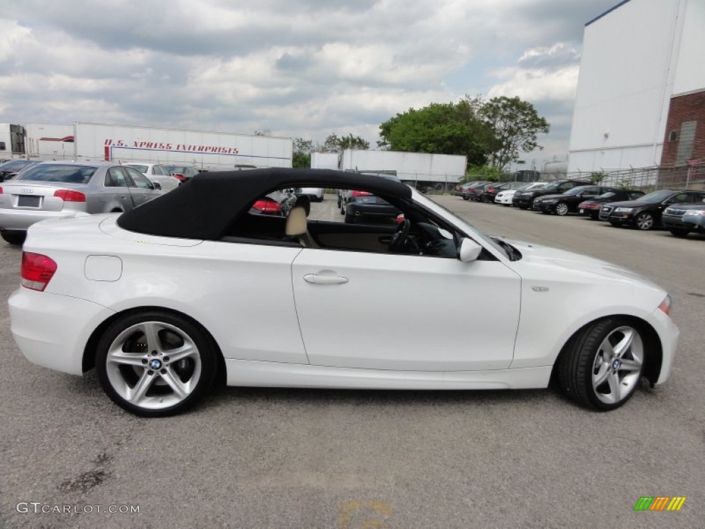 2009 1 Series 135i Convertible - Alpine White / Savanna Beige/Black Boston Leather photo #50