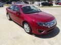 2011 Red Candy Metallic Ford Fusion SEL V6  photo #2