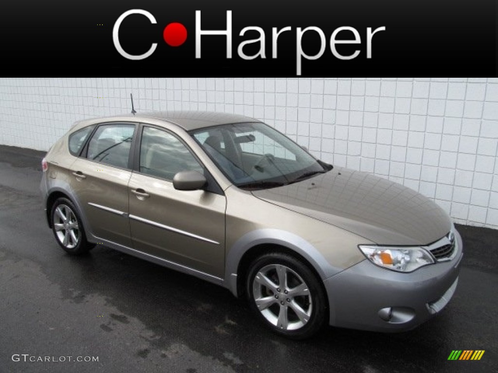 2008 Impreza Outback Sport Wagon - Topaz Gold Metallic / Ivory photo #1