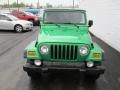 2004 Electric Lime Green Pearl Jeep Wrangler Sport 4x4  photo #4