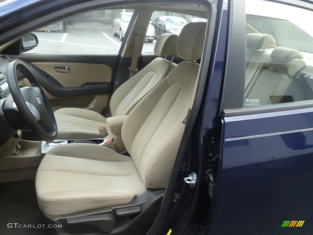 2009 Elantra GLS Sedan - Regatta Blue / Beige photo #3