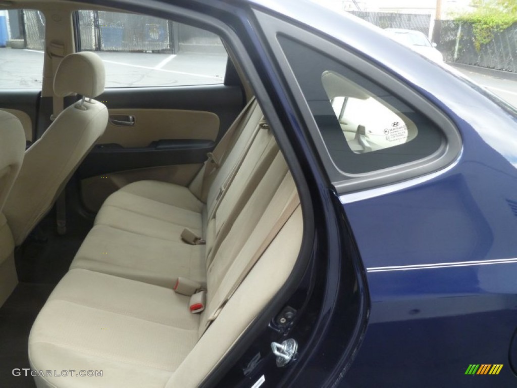 2009 Elantra GLS Sedan - Regatta Blue / Beige photo #4
