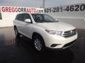 2012 Blizzard White Pearl Toyota Highlander   photo #1