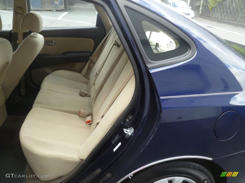 2009 Elantra GLS Sedan - Regatta Blue / Beige photo #5