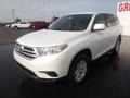 2012 Blizzard White Pearl Toyota Highlander   photo #3