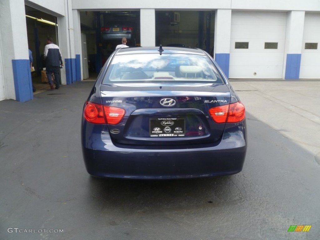 2009 Elantra GLS Sedan - Regatta Blue / Beige photo #8