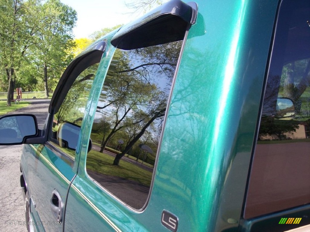 2000 Silverado 1500 LS Extended Cab 4x4 - Meadow Green Metallic / Medium Oak photo #37