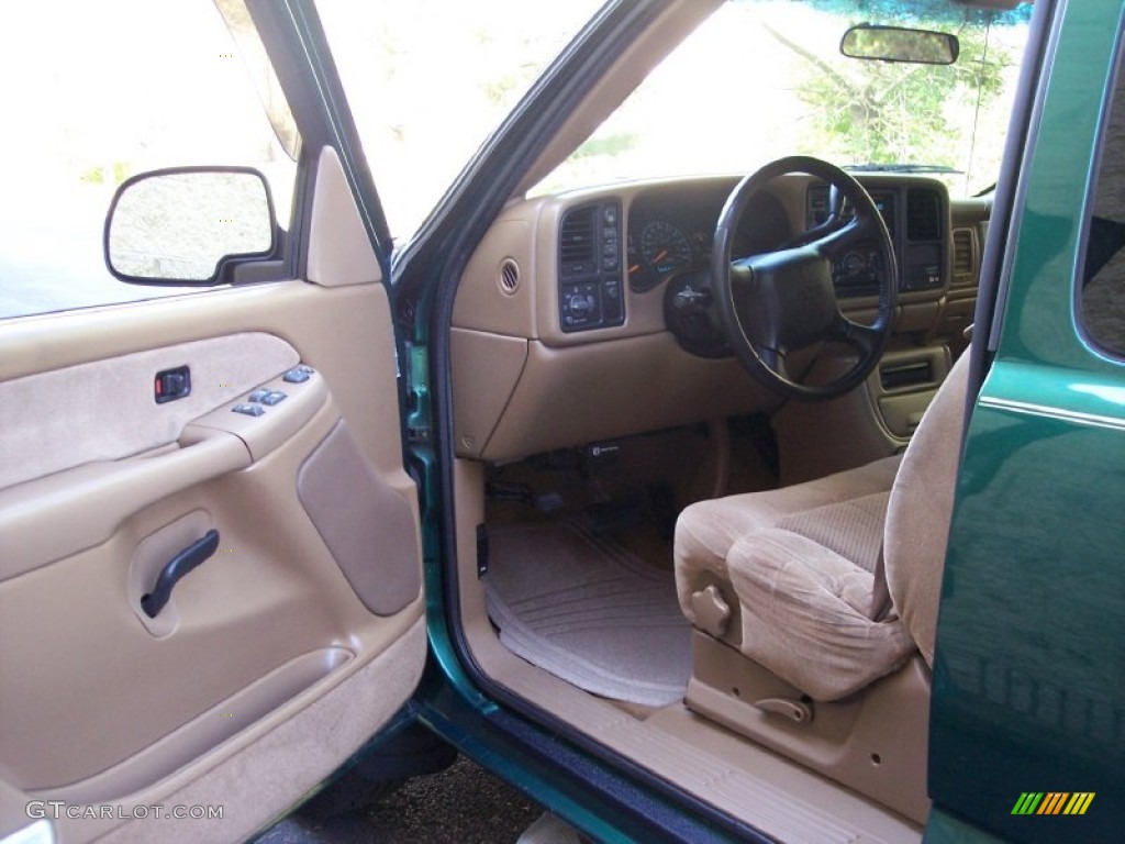 2000 Silverado 1500 LS Extended Cab 4x4 - Meadow Green Metallic / Medium Oak photo #47