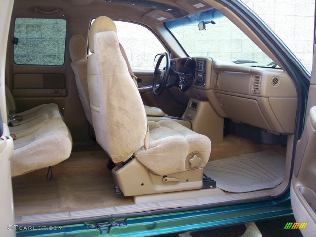 2000 Silverado 1500 LS Extended Cab 4x4 - Meadow Green Metallic / Medium Oak photo #64
