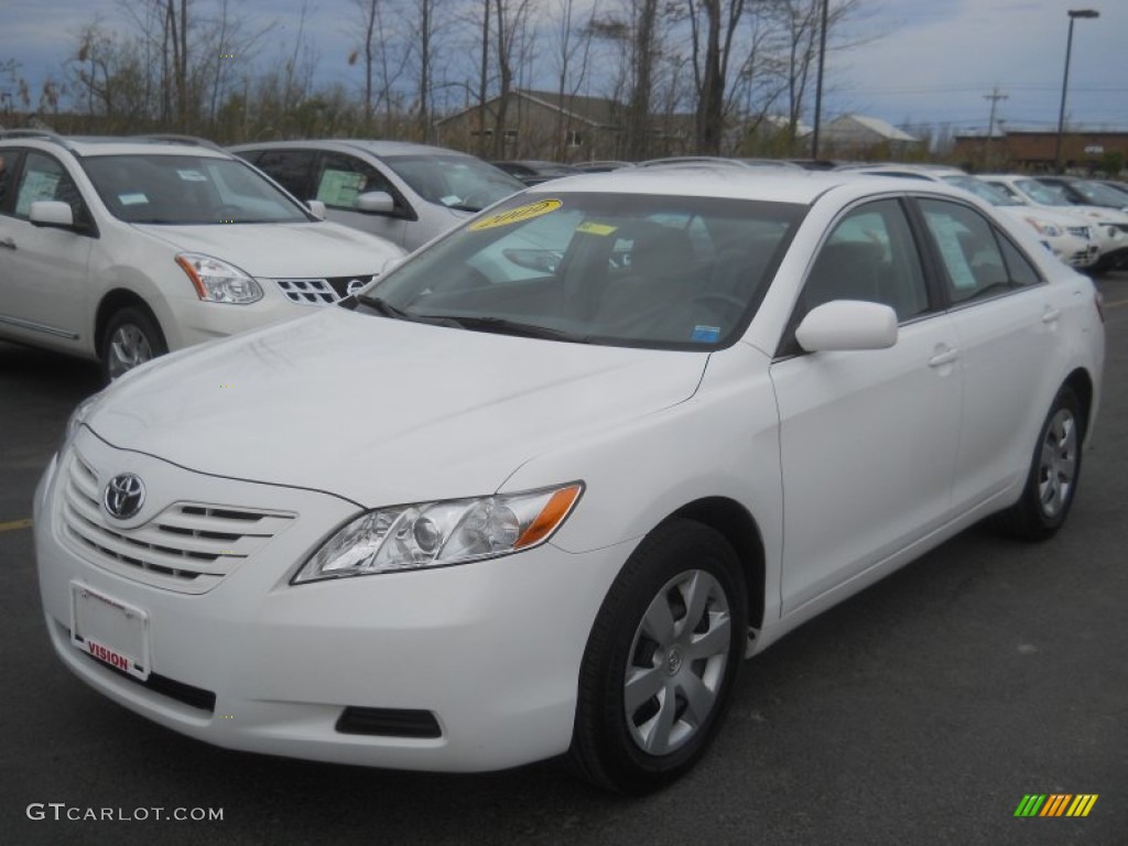 Super White Toyota Camry