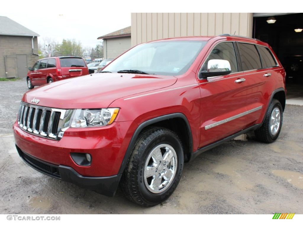 2011 Grand Cherokee Laredo X Package 4x4 - Inferno Red Crystal Pearl / Black photo #1