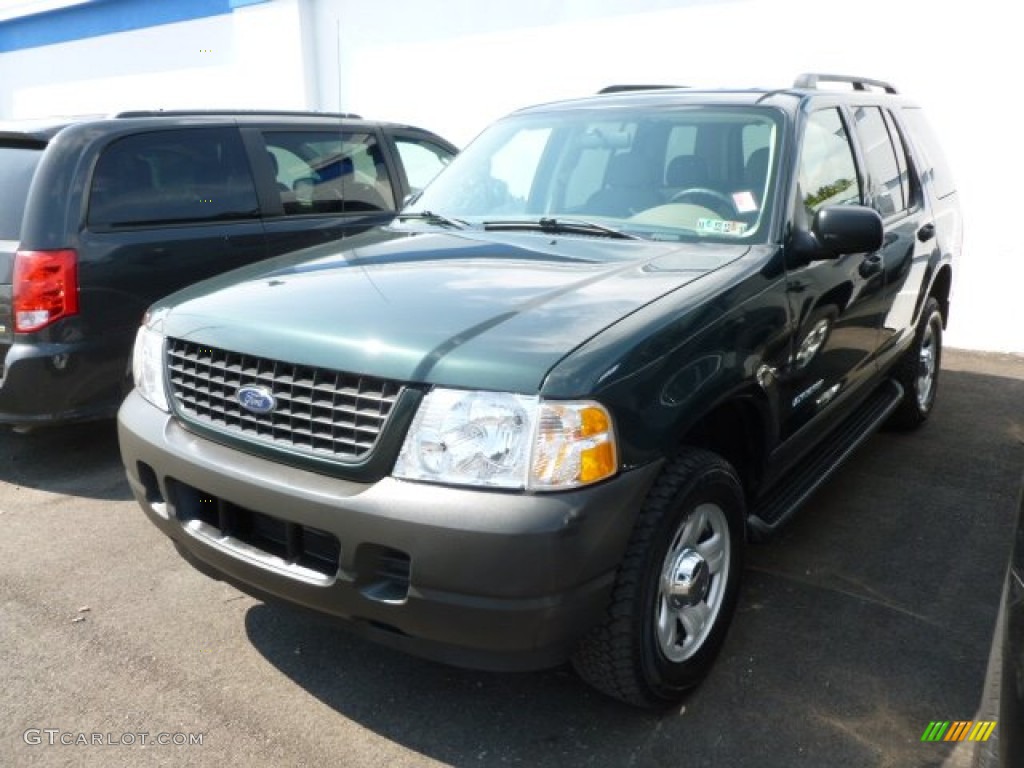 2004 Explorer XLS 4x4 - Aspen Green Metallic / Medium Parchment photo #3
