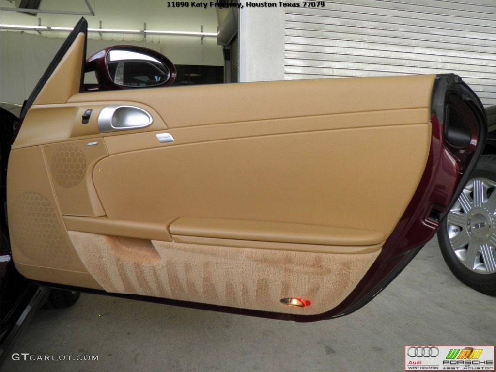 2005 Boxster  - Carmon Red Metallic / Sand Beige photo #26