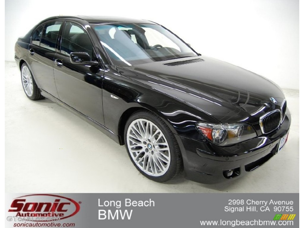 2008 7 Series 750i Sedan - Jet Black / Black photo #1