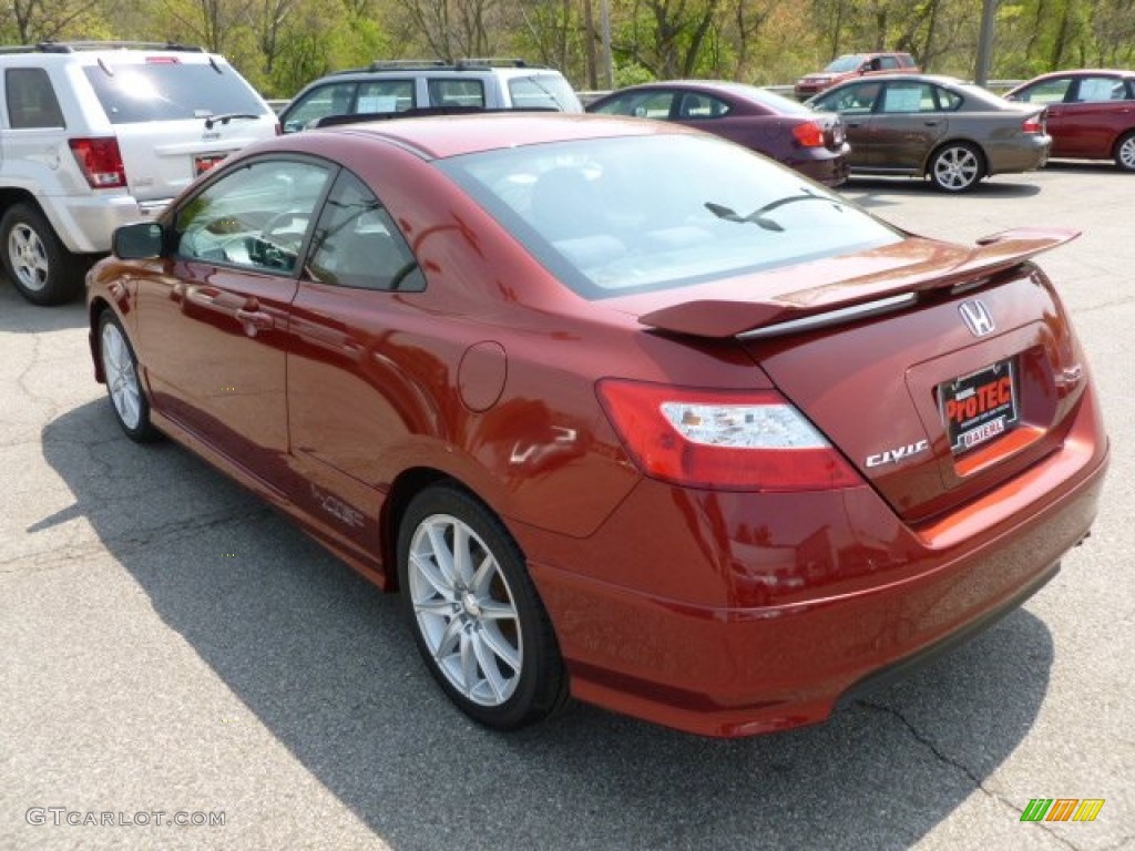 2006 Civic Si Coupe - Habanero Red Pearl / Black photo #5
