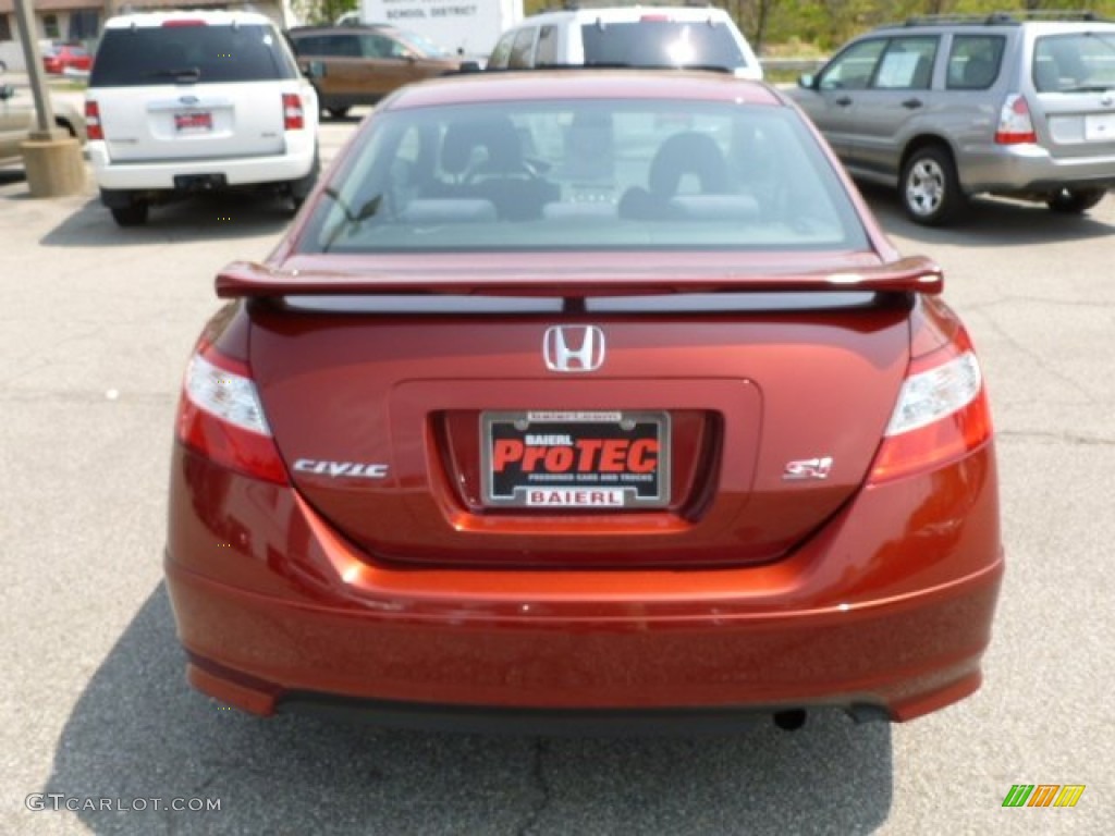 2006 Civic Si Coupe - Habanero Red Pearl / Black photo #6