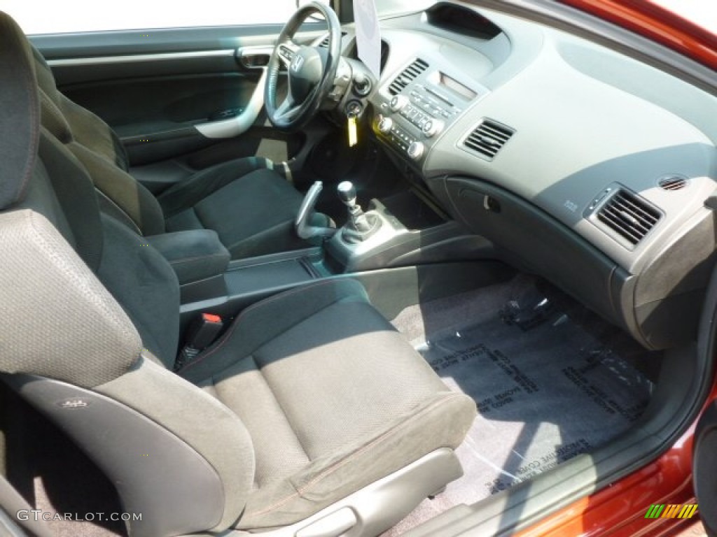 2006 Civic Si Coupe - Habanero Red Pearl / Black photo #10