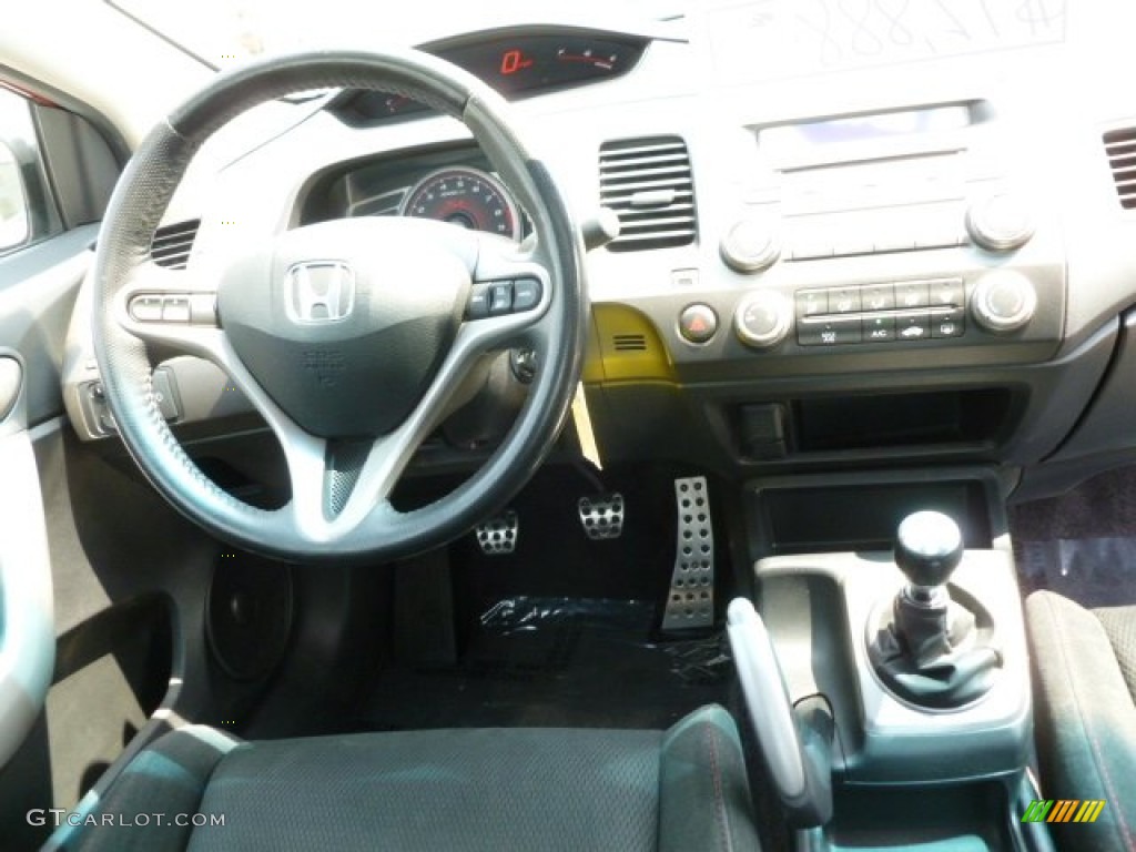 2006 Civic Si Coupe - Habanero Red Pearl / Black photo #14