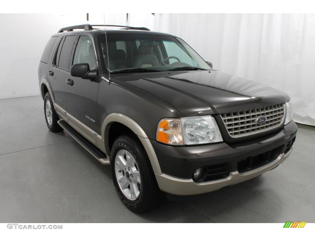 2005 Explorer Eddie Bauer 4x4 - Dark Stone Metallic / Midnight Grey photo #3