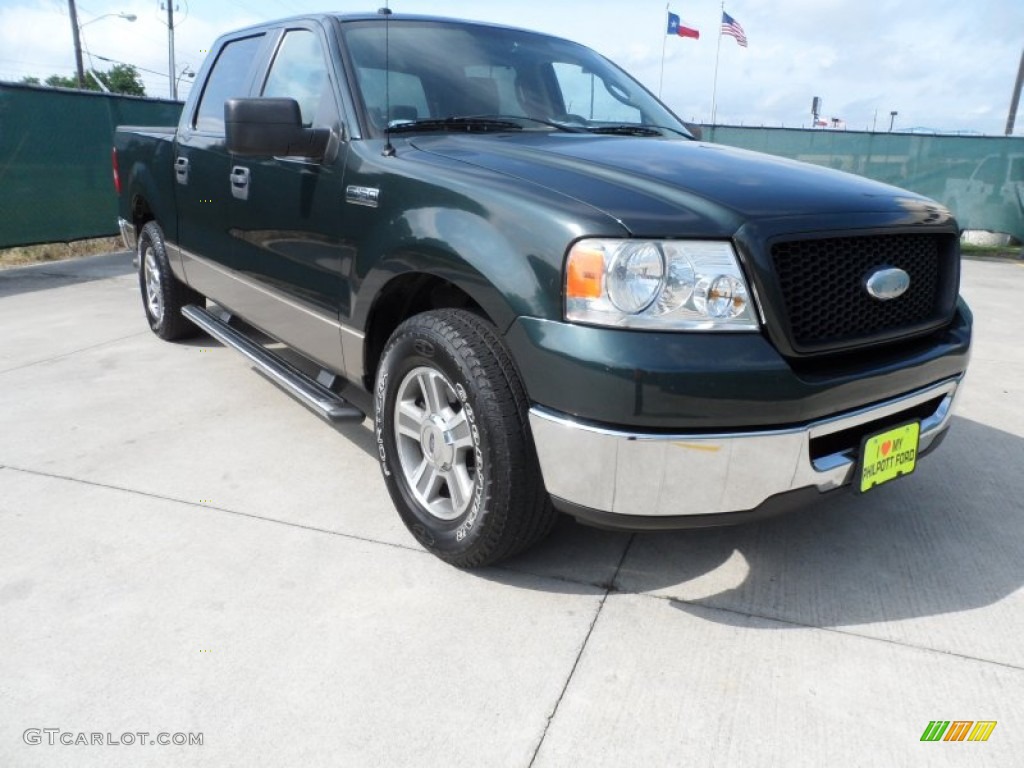 2006 F150 XLT SuperCrew - Aspen Green Metallic / Tan photo #1