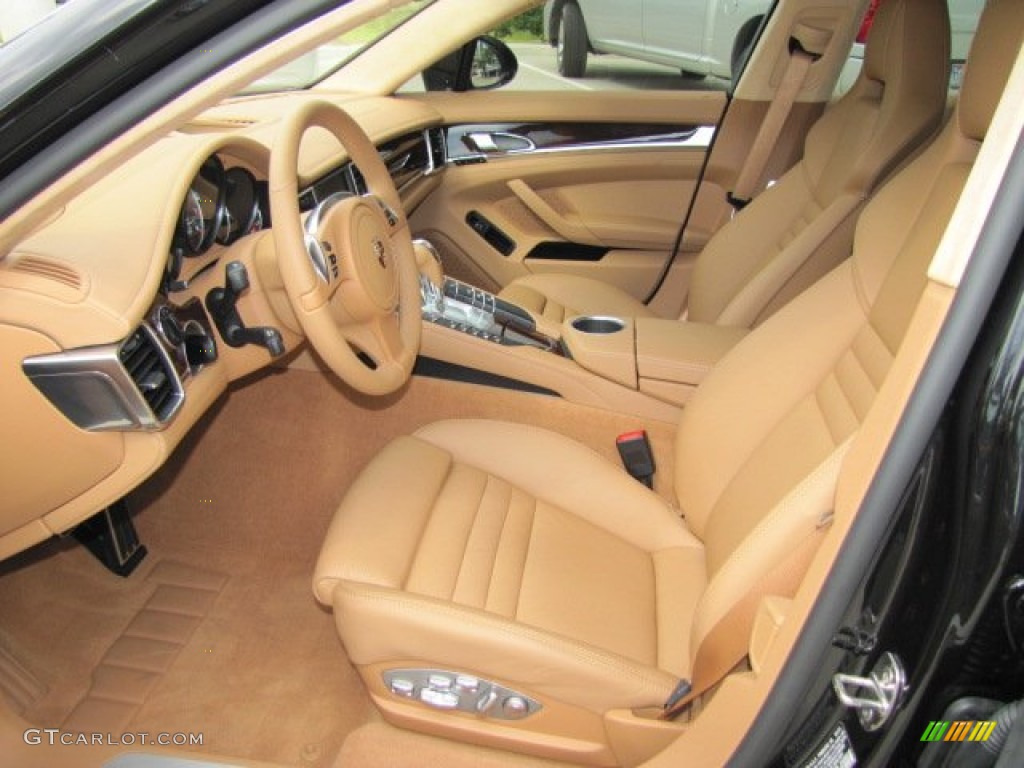 Luxor Beige Interior 2012 Porsche Panamera Turbo Photo #64597227
