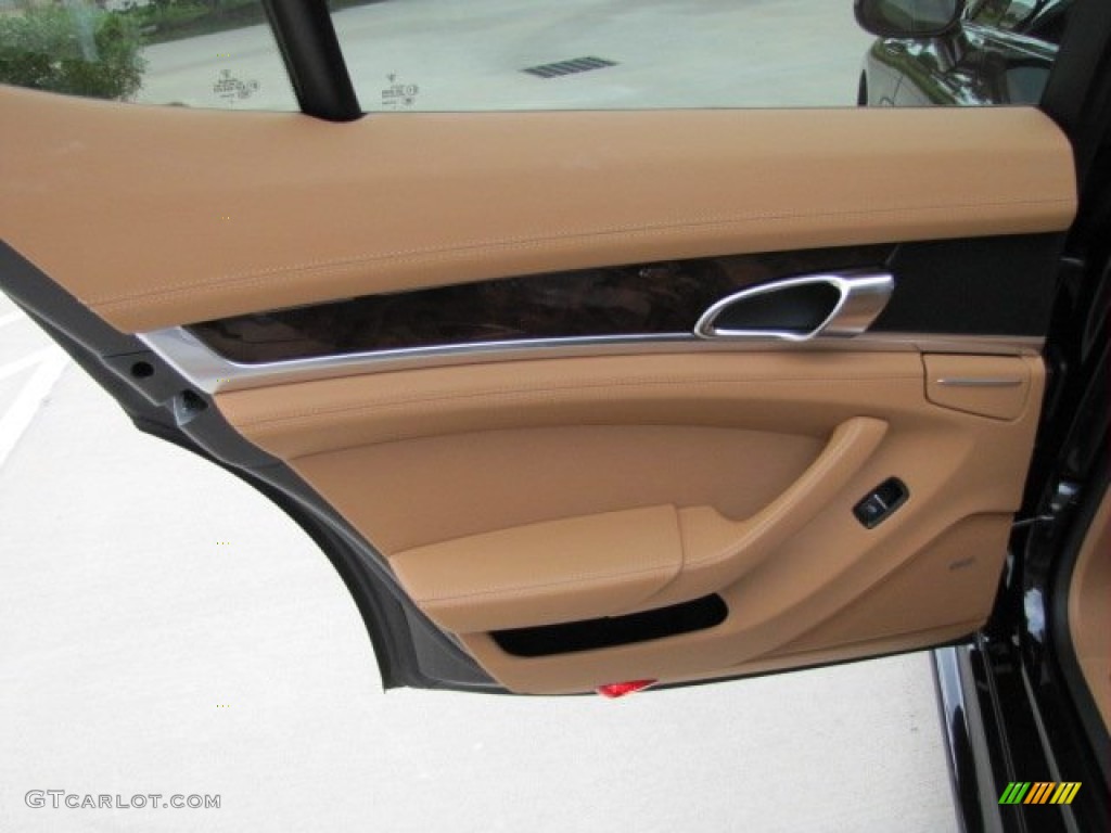 2012 Porsche Panamera Turbo Luxor Beige Door Panel Photo #64597461