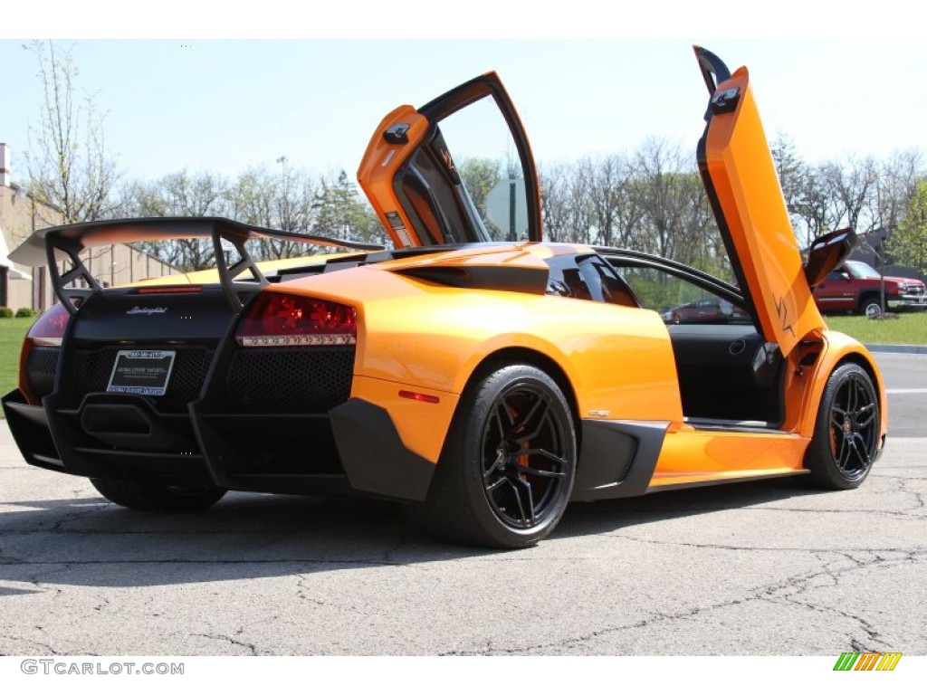 2010 Murcielago LP670-4 SV - Arancio Atlas (Orange Pearl) / Nero Perseus photo #5