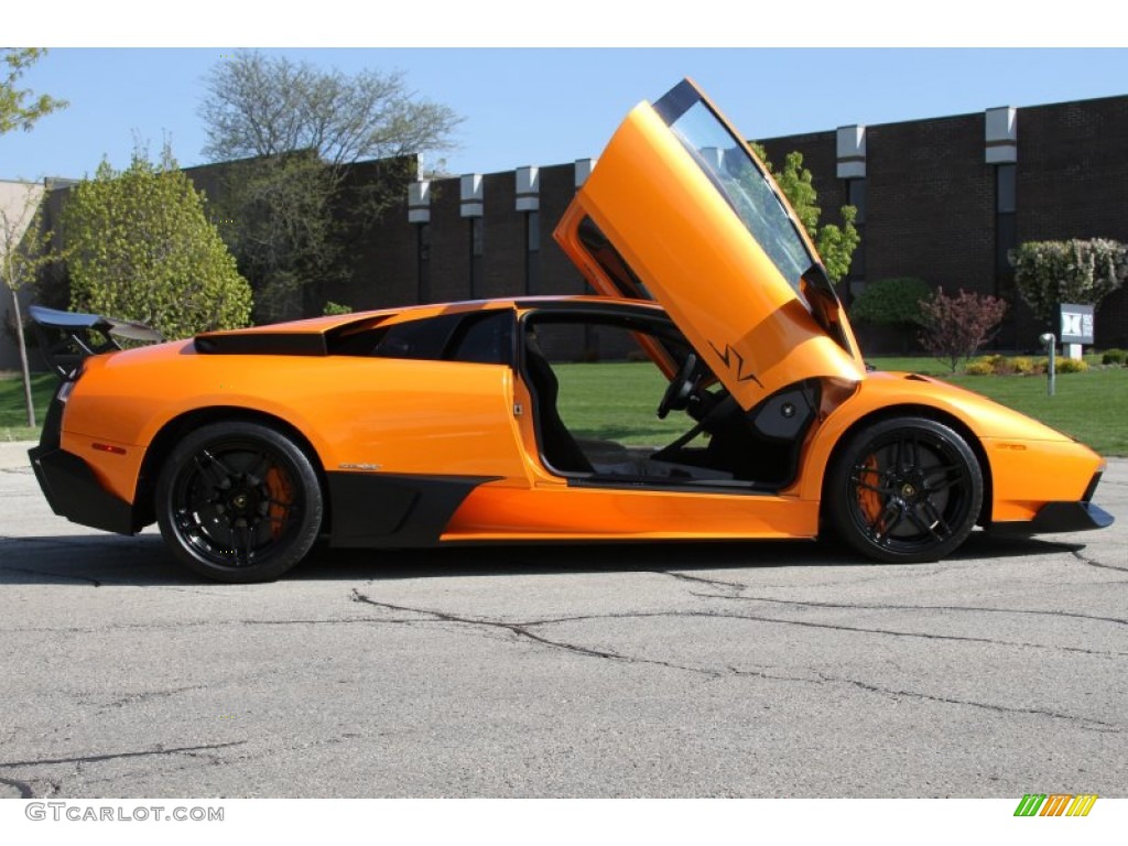 2010 Murcielago LP670-4 SV - Arancio Atlas (Orange Pearl) / Nero Perseus photo #6