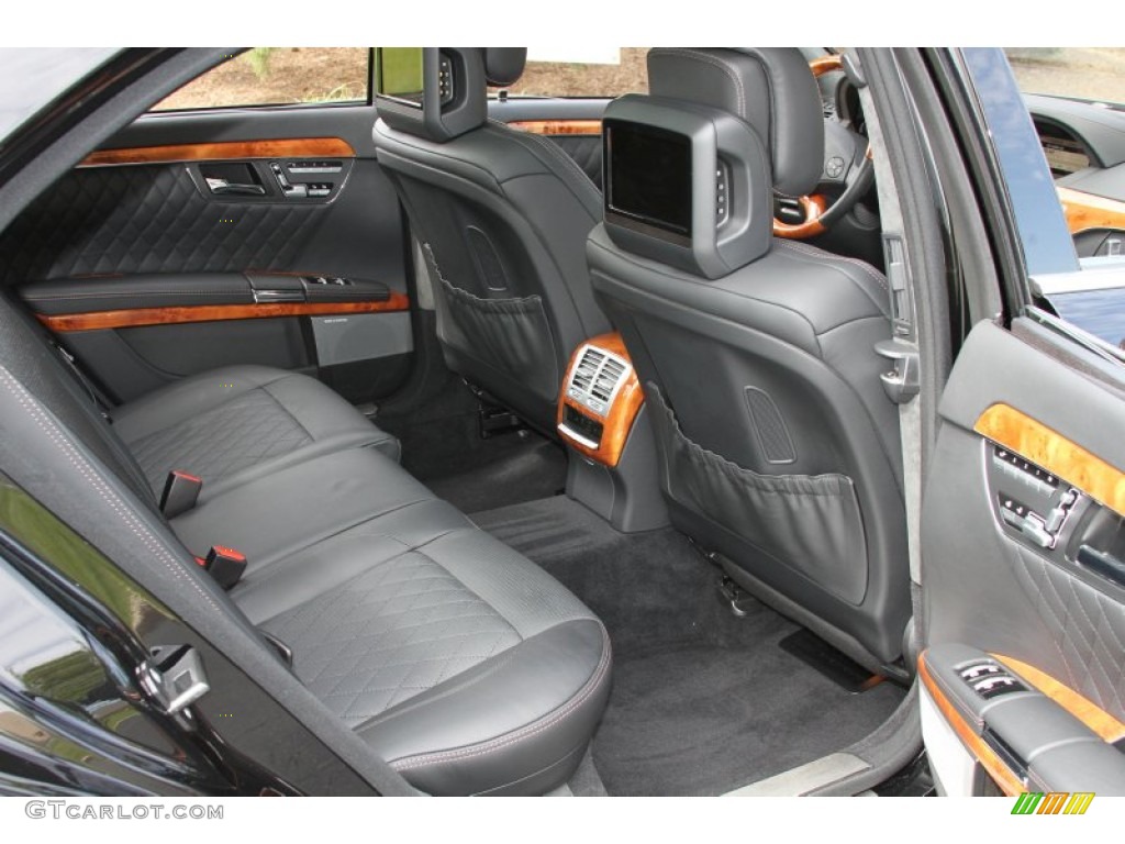 Black Interior 2011 Mercedes-Benz S 65 AMG Sedan Photo #64597983