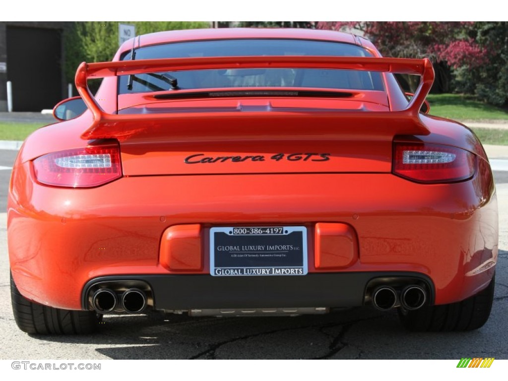 2012 911 Carrera 4 GTS Coupe - Paint to Sample Orange Metallic / Sand Beige photo #4