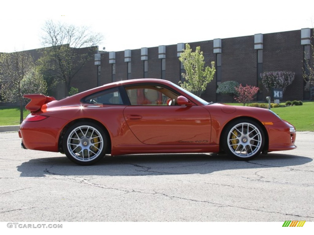 2012 911 Carrera 4 GTS Coupe - Paint to Sample Orange Metallic / Sand Beige photo #6