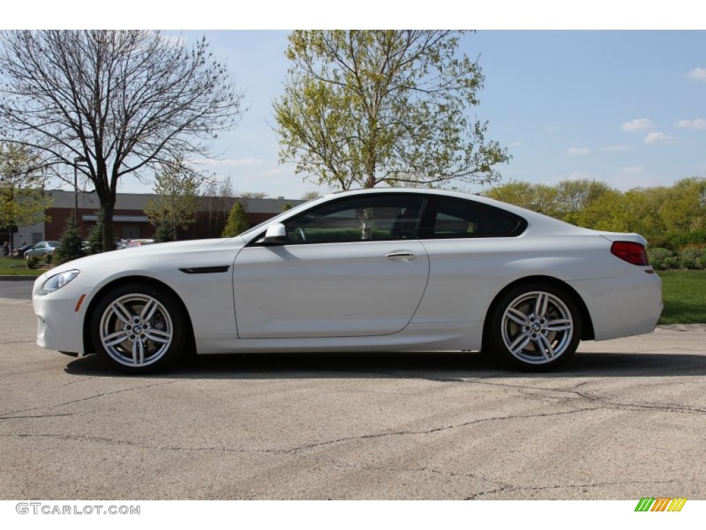 2012 6 Series 650i Coupe - Alpine White / Vermillion Red Nappa Leather photo #2