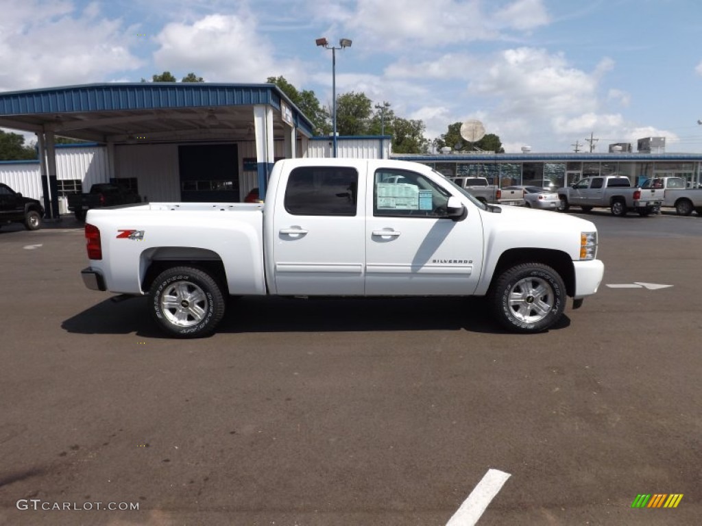 2012 Silverado 1500 LTZ Crew Cab 4x4 - Summit White / Light Cashmere/Dark Cashmere photo #6